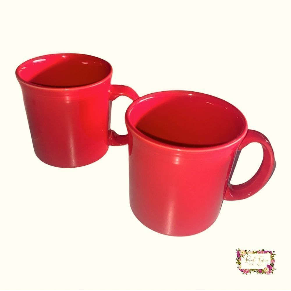 Fiesta Fiestaware Coffee Mug Scarlet Red HLC USA D Handle